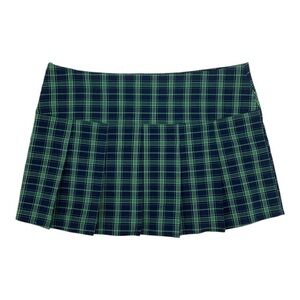 COPY - BP green plaid mini skirt plus size (2x)